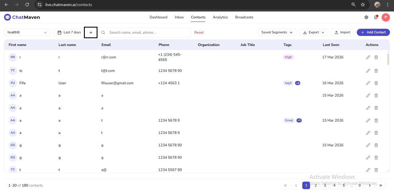 Add to Segments (+) (outlined)